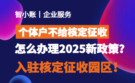 個體戶不給核定征收怎么辦理2025新政策！